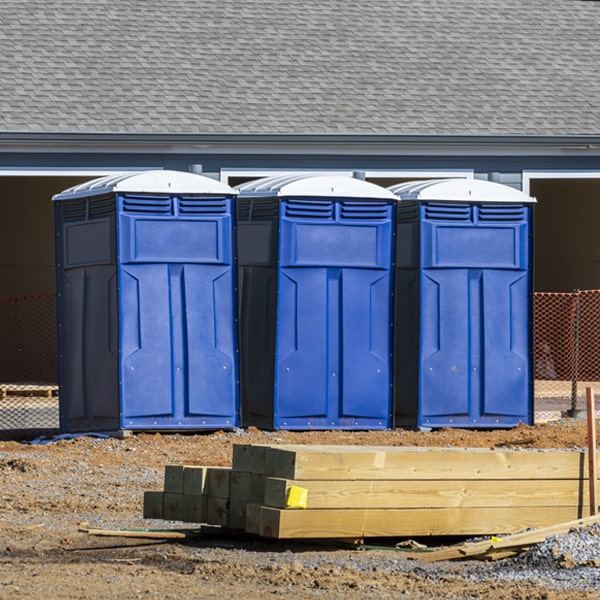 what is the maximum capacity for a single porta potty in Oak View